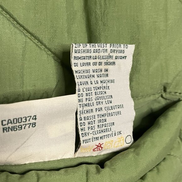 Vintage Northern Reflections Reversible Quilted Vest Womens S Green Blue Fleece - Picture 3 of 8